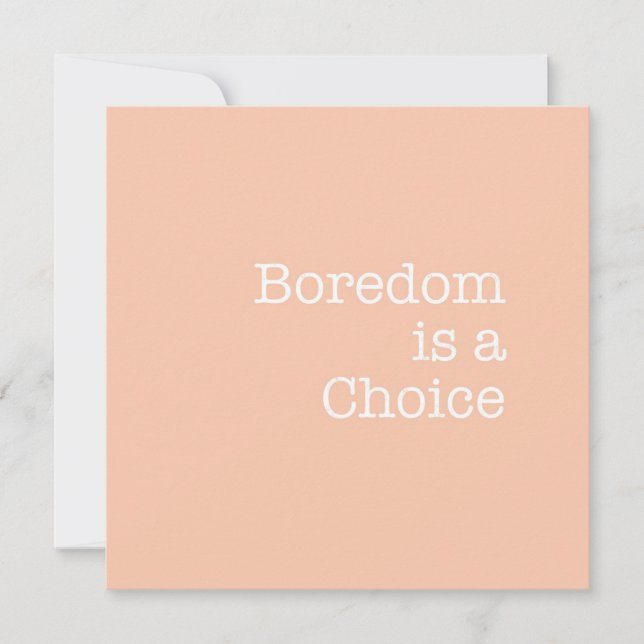 Pequeña Boredom es una tarjeta de crédito de Choice Note (Anverso)