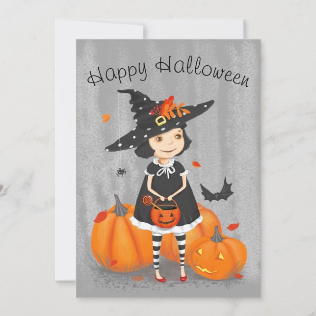 Pequeña Bruja de Halloween (Anverso)