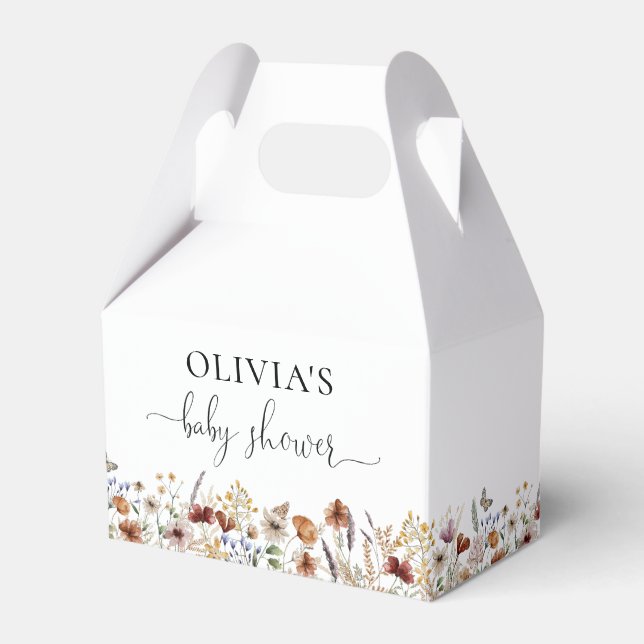 Pequeña caja de Baby Shower de flores silvestres (Front Side)