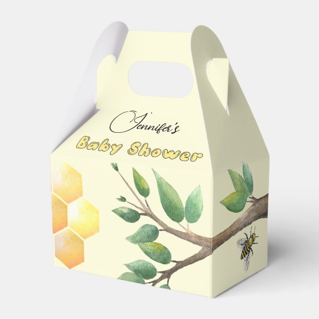 Pequeña caja de Baby Shower Favor (Front Side)