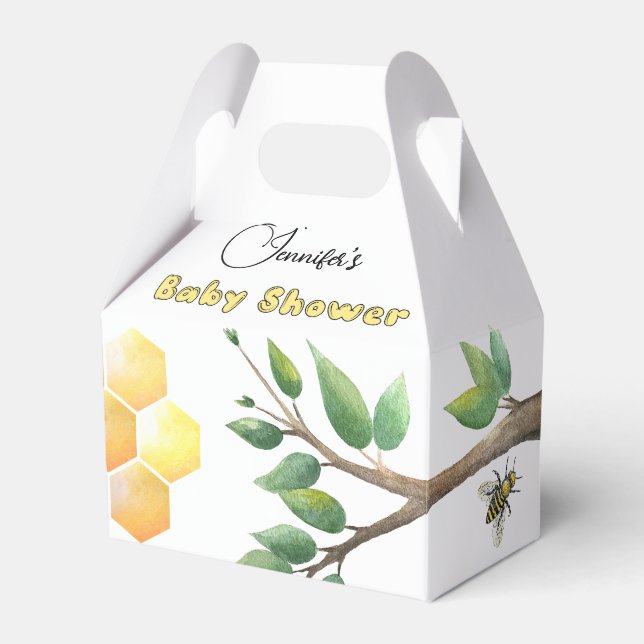 Pequeña caja de Baby Shower Favor (Front Side)