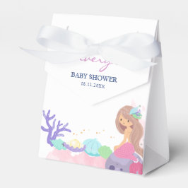 Pequeña Caja de Favor Baby Shower de Sirena