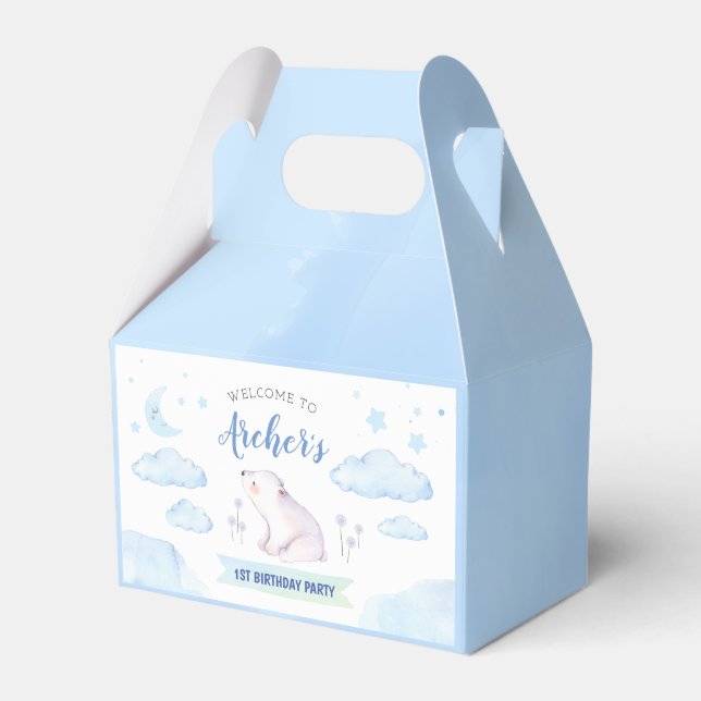 Pequeña caja de favores de estrella, ducha de bebé (Front Side)