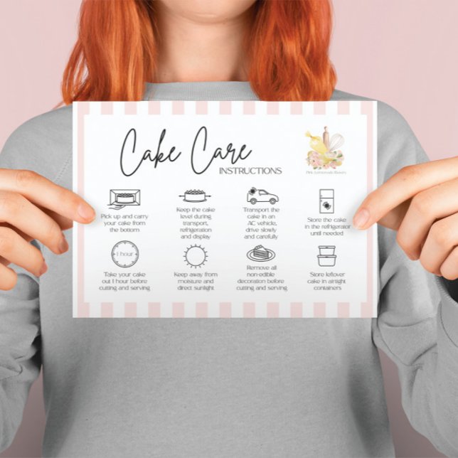 Pequeña Cake Care Bakery Tarjeta de agradecimiento (Subido por el creador)