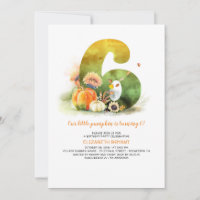 Pequeña Calabaza Cae Invitación a la Fiesta de Cum