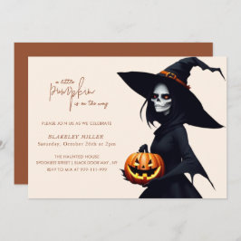 Pequeña calabaza en el camino a la invitación de B