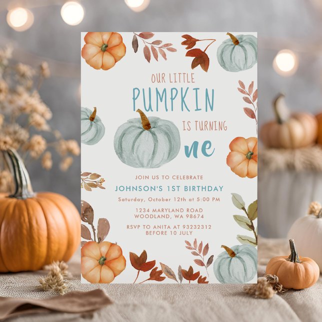Pequeña Calabaza Primera Invitación a la fiesta de (Subido por el creador)