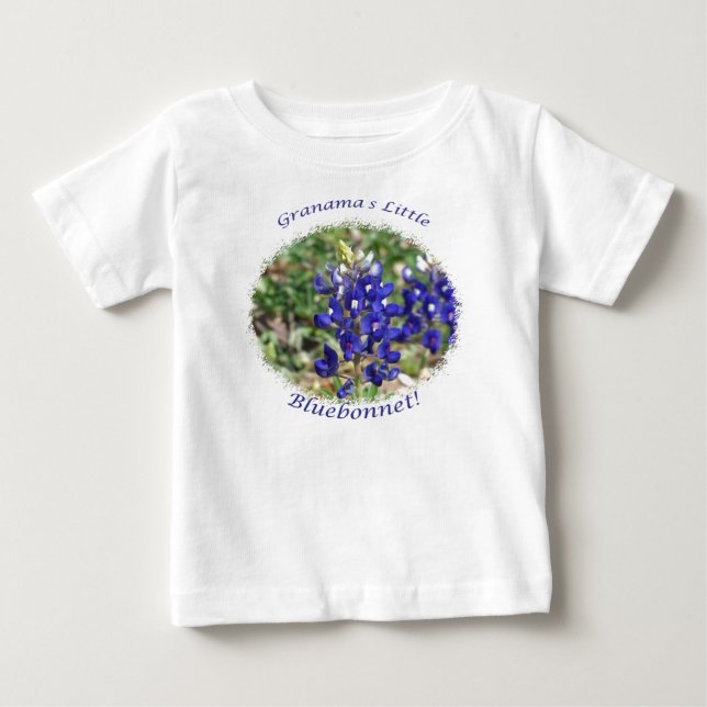 Pequeña camisa del bebé del Bluebonnet de la (Anverso)