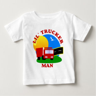Pequeña camisa del hombre del camionero de los