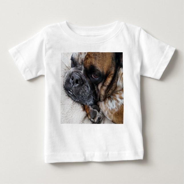Pequeña camiseta con foto de Bulldog victoriano (Anverso)