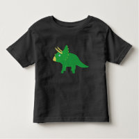 Pequeña camiseta con un triceratops personalizado