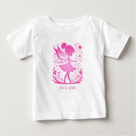 Pequeña Camiseta De Bebé Floral De Hada