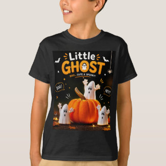 Pequeña camiseta de Halloween para niños fantasma 