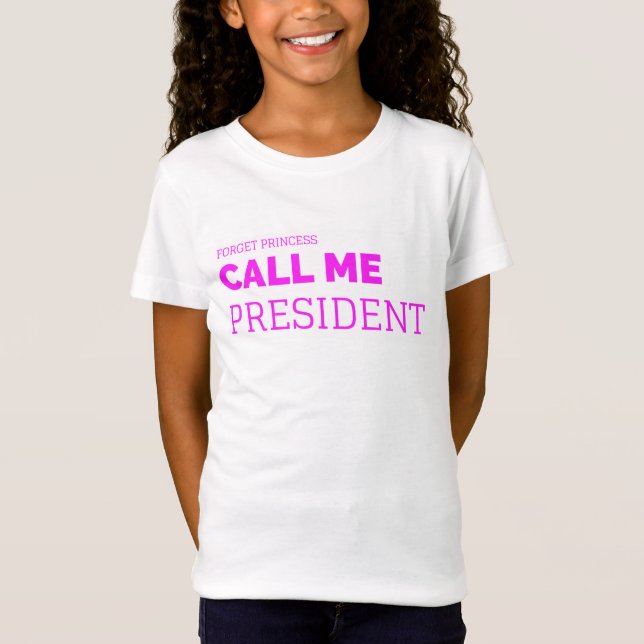 Pequeña camiseta de la Srta. presidente (Anverso)