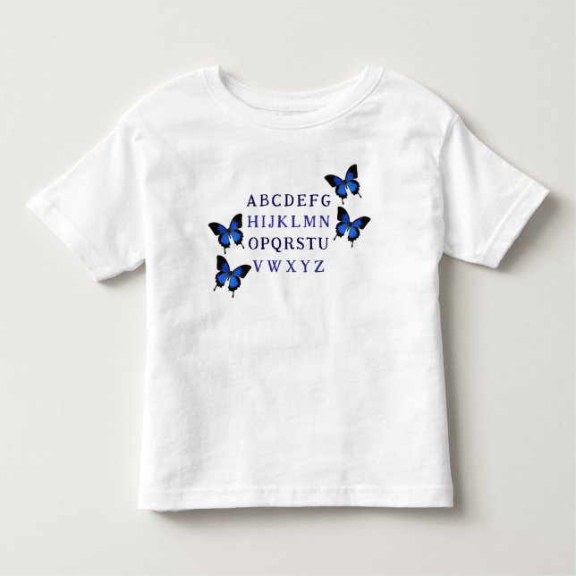 Pequeña camiseta de mariposa de estilo alpino Cute (Anverso)