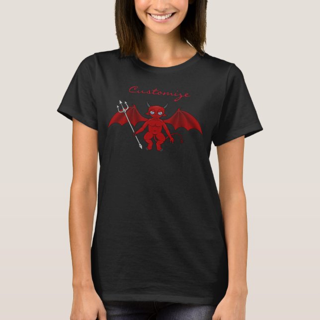 Pequeña camiseta de Thunder_Cove del diablo Rojo (Anverso)