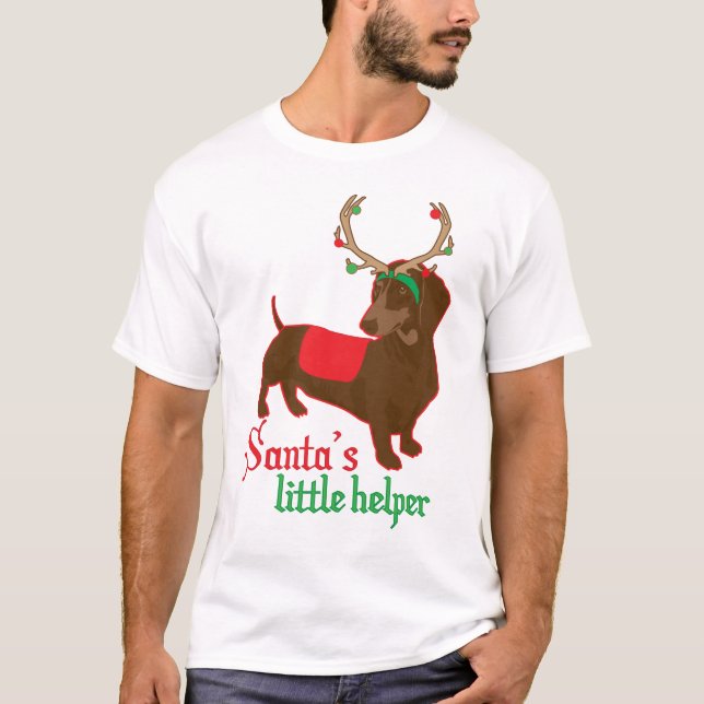 Pequeña camiseta del ayudante de Santa (Anverso)