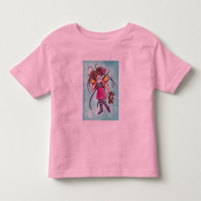Pequeña camiseta del capullo de rosa (Anverso)