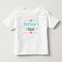 Pequeña camiseta del Chica de PePaw