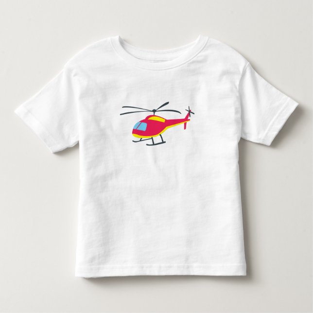 Pequeña camiseta del helicóptero volador lindo (Anverso)