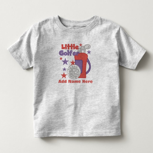 Pequeña camiseta del personalizable del golfista (Anverso)