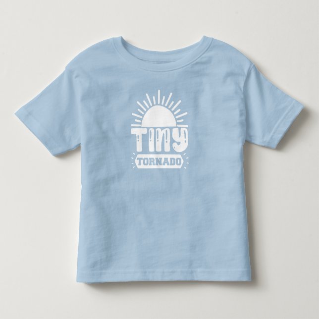 Pequeña camiseta divertida para niños de Tornado T (Anverso)
