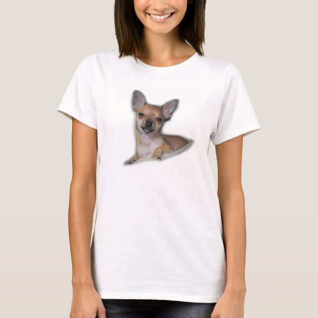 Pequeña camiseta linda de la chihuahua (Anverso)