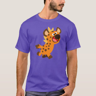 Pequeña camiseta linda del Hyena del dibujo