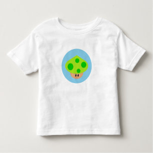 Pequeña camiseta linda del niño de la seta