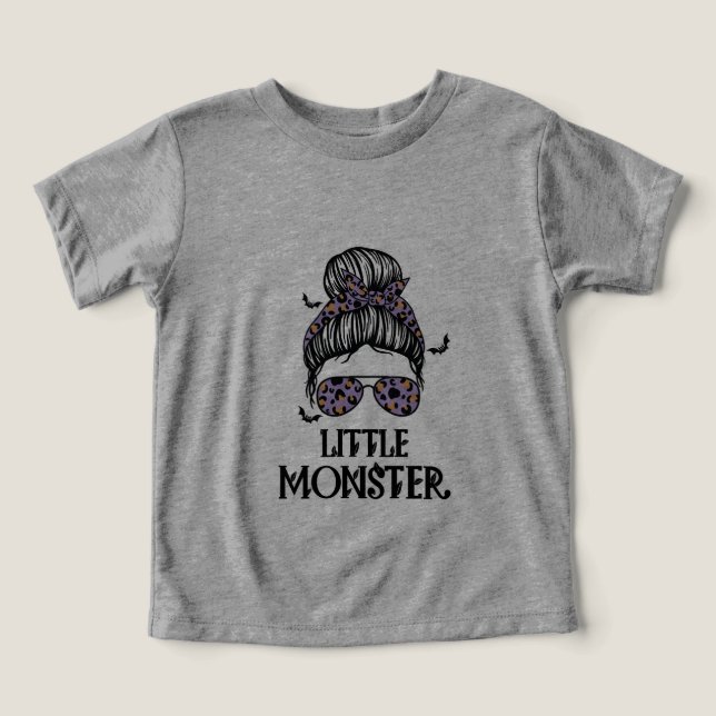 Pequeña camiseta monstruo de Halloween (Diseño delantero )
