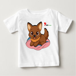 Pequeña camiseta para bebé de cachorro