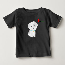 Pequeña camiseta para bebé de cachorro