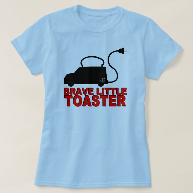 Pequeña camiseta valiente de la tostadora (Diseño del anverso)