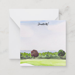 Pequeña Campo de golf con tarjeta de identificación de gol