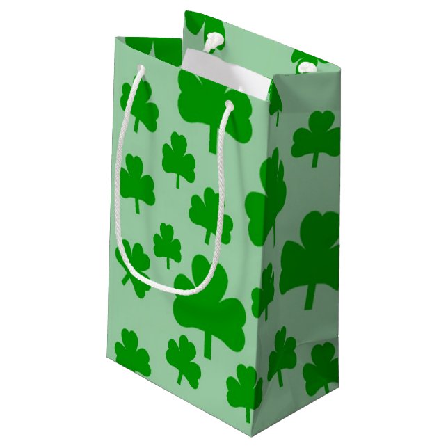 Pequeña Campo de la bolsa de regalo de Shamrock (Angulo reverso)