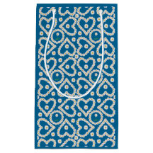 Cañones de margarita en azul, bolsa de regalo Pers