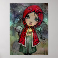 Pequeña Caperucita Roja Gran Ojo Bebé Arte De Muñe