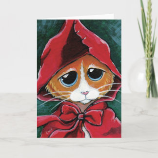 Pequeña Caperucita Roja | Tarjeta de saludo de art
