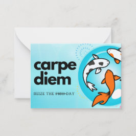 Pequeña Carpe Diem - ¡Toma el día! Tarjeta