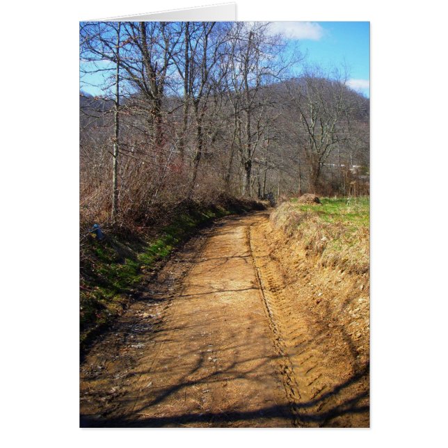 Pequeña carretera de tierra sucia (Frente)