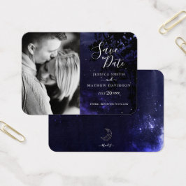 Pequeña cartera tamaño "Save the Date" estrellas c