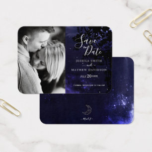 Pequeña cartera tamaño "Save the Date" estrellas c