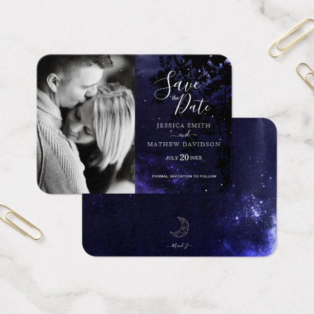 Pequeña cartera tamaño "Save the Date" estrellas c (Oficina)