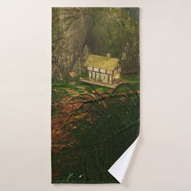 Pequeña casa con toallas de baño de Big Woods (Toalla de baño)