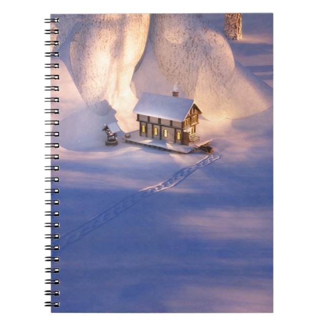 Pequeña casa en el cuaderno de nieve (Frente)