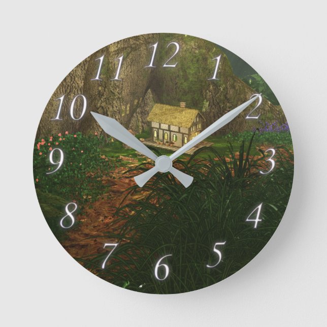 Pequeña casa en el reloj de los bosques grandes (Anverso)
