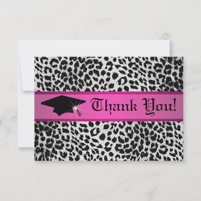 Pequeña cheetah tarjeta de agradecimiento (Anverso)