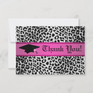 Pequeña cheetah tarjeta de agradecimiento