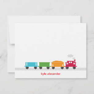 Pequeña Choo Choo Train - Tarjeta de agradecimiento