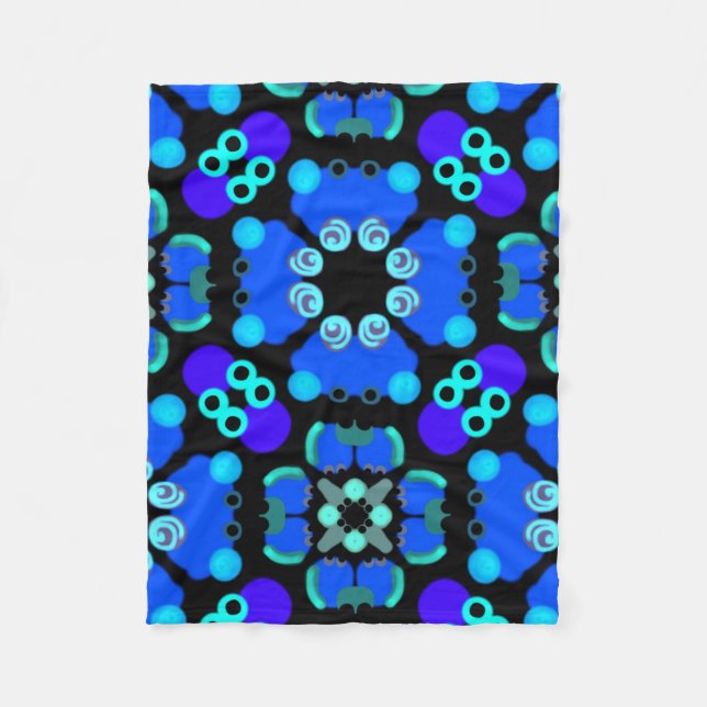 Pequeña cobertura polar azul y negra (Anverso)